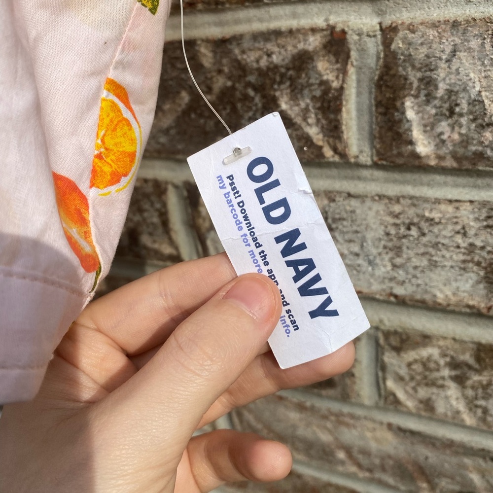 NWTs Old Navy Women's Peachy Pastel Floral & Fruit Print Crop Top - Picture 11 of 13